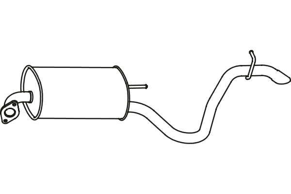 Rear Muffler (P3177)