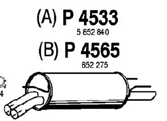 Rear Muffler (P4533)