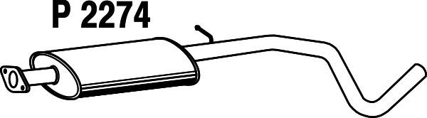 Centre Muffler (P2274)