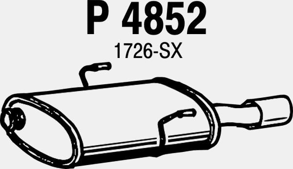 Rear Muffler (P4852)