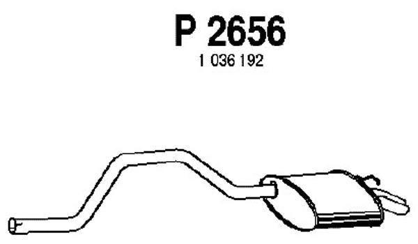 Rear Muffler (P2656)