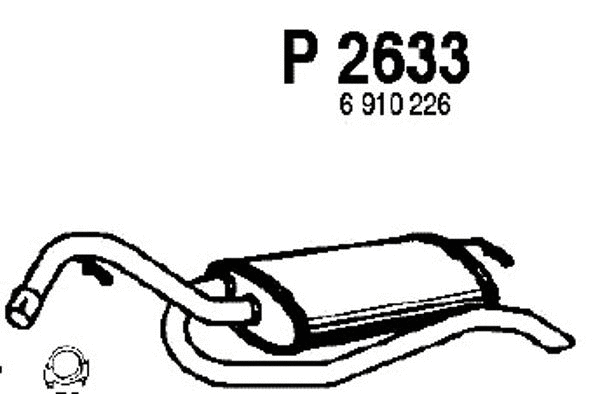 Rear Muffler (P2633)