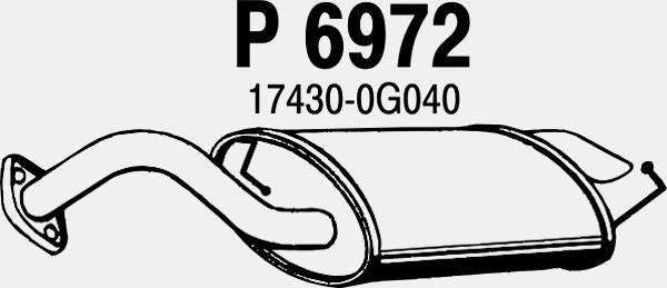 Rear Muffler (P6972)