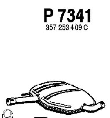 Centre Muffler (P7341)