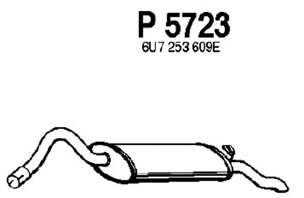 Rear Muffler (P5723)