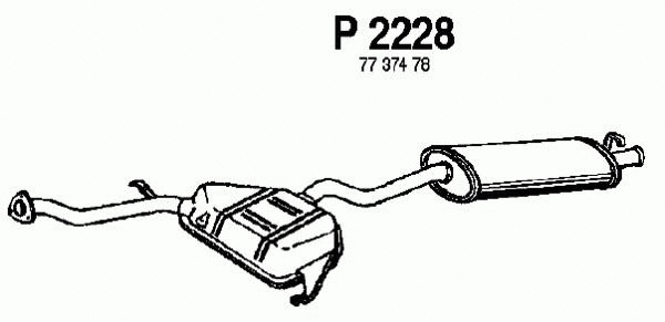 Rear Muffler (P2228)