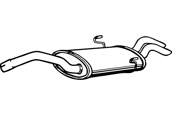 Rear Muffler (P1775)