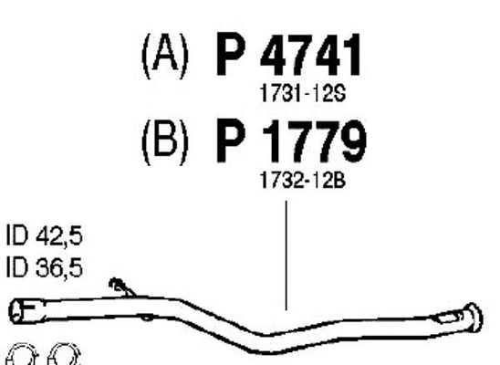 Exhaust Pipe (P1779)