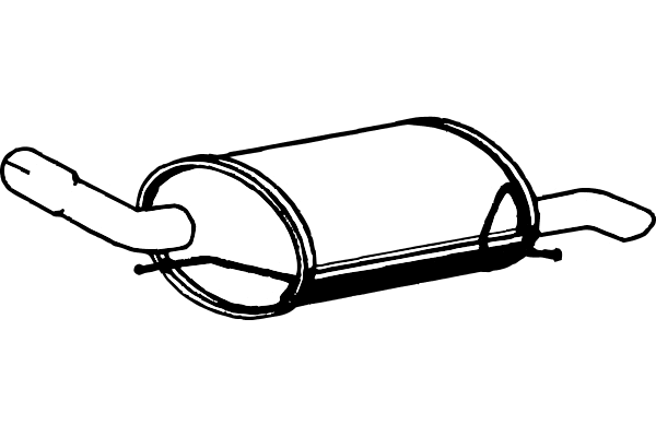 Rear Muffler (P4526)