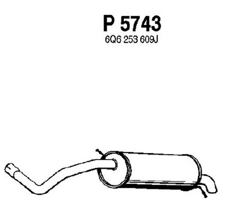 Rear Muffler (P5743)
