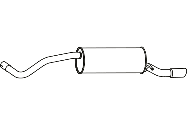 Rear Muffler (P7195)