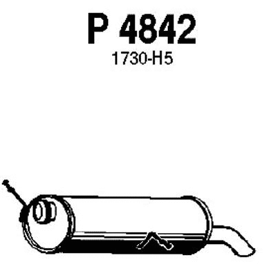 Rear Muffler (P4842)
