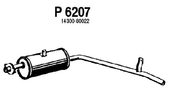 Rear Muffler (P6207)