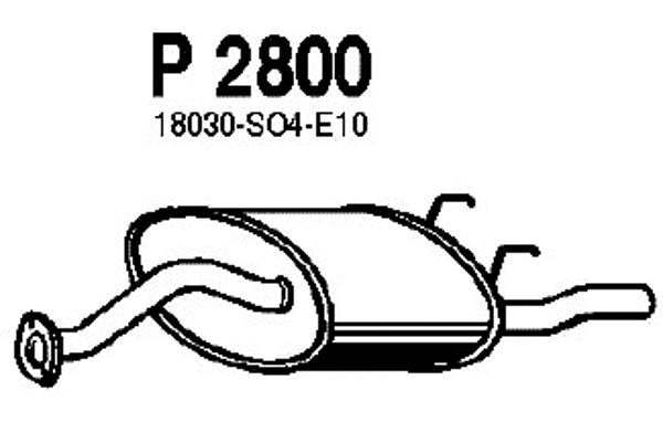 Rear Muffler (P2800)