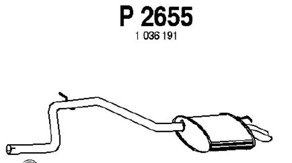 Rear Muffler (P2655)