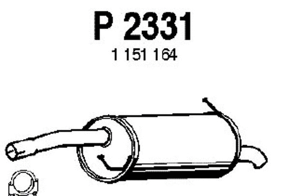 Rear Muffler (P2331)