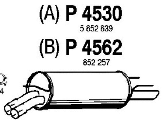 Rear Muffler (P4530)