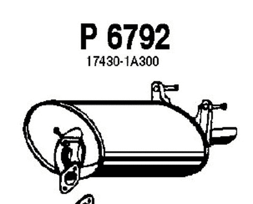 Rear Muffler (P6792)