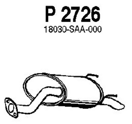 Rear Muffler (P2726)