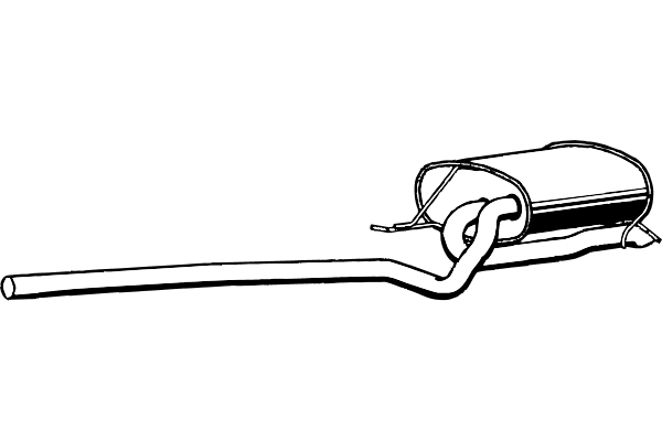 Rear Muffler (P1590)