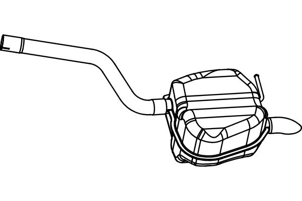 Rear Muffler (P7156)