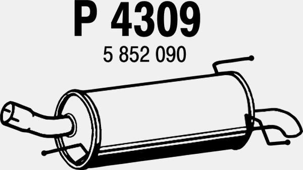 Rear Muffler (P4309)