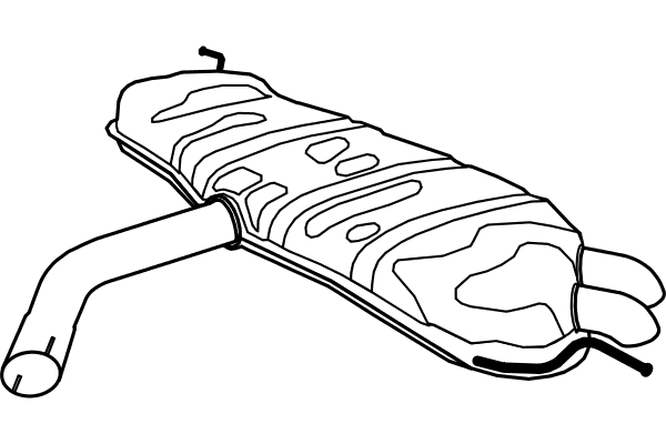 Rear Muffler (P7598)