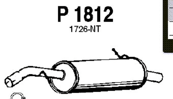 Rear Muffler (P1812)