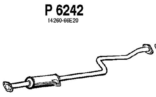 Centre Muffler (P6242)