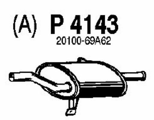 Rear Muffler (P4143)