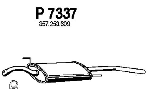 Rear Muffler (P7337)