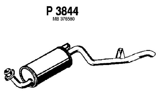 Rear Muffler (P3844)