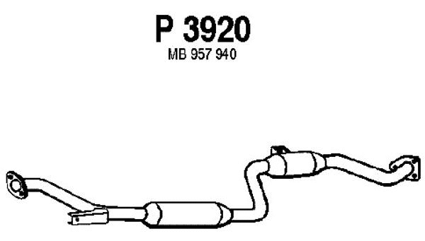 Centre Muffler (P3920)
