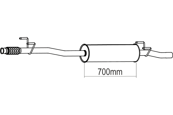 Centre Muffler (P7140)