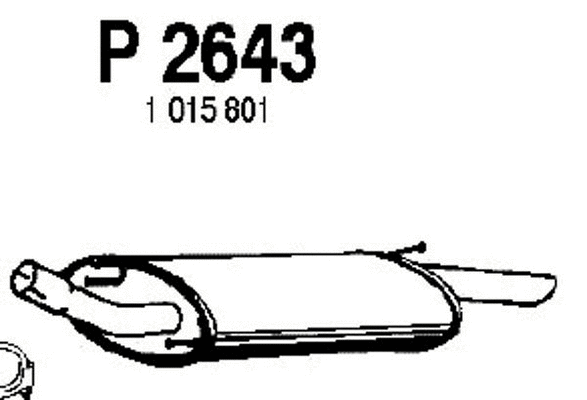 Rear Muffler (P2643)