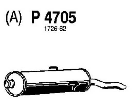 Rear Muffler (P4705)