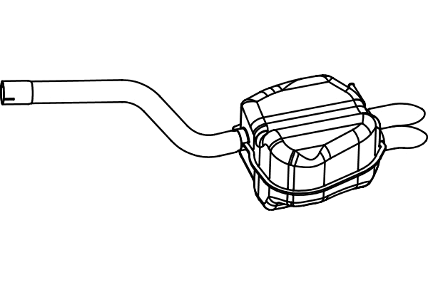 Rear Muffler (P5757)