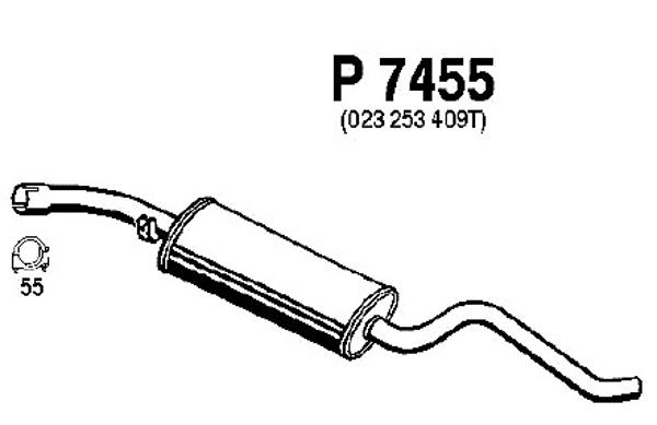 Centre Muffler (P7455)