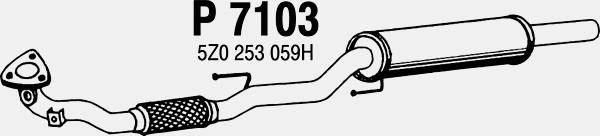 Front Muffler (P7103)