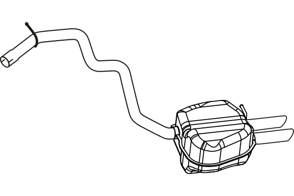 Rear Muffler (P57070)