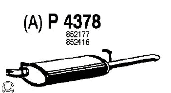 Rear Muffler (P4378)