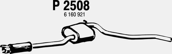 Centre Muffler (P2508)