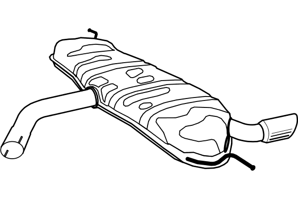 Rear Muffler (P1271)