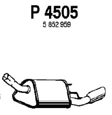 Rear Muffler (P4505)