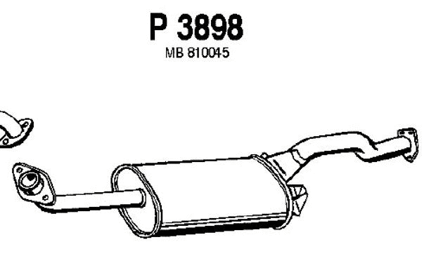 Centre Muffler (P3898)