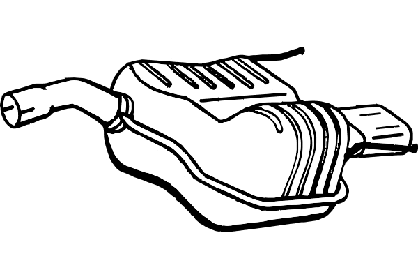 Rear Muffler (P4558)
