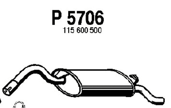 Rear Muffler (P5706)