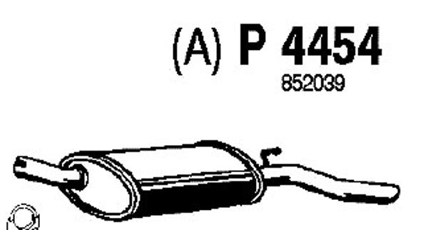Rear Muffler (P4454)