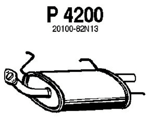 Rear Muffler (P4200)
