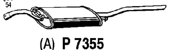 Rear Muffler (P7355)